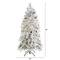 5ft. Pre-Lit Flocked Montana Down Swept Spruce Artificial Christmas Tree with Clear LED Lights